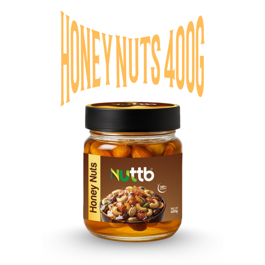 Nuttb Combo Pack – Premium Honey Nuts (400 g) & Golden Dry Nuts Mix (350 g) | Healthy Snack | Natural Protein & Energy Boost