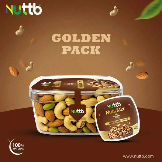 NuttB Almond Delights: Exploring the Premium Quality Nuts in the Nuttb Golden Pack - Nuttb