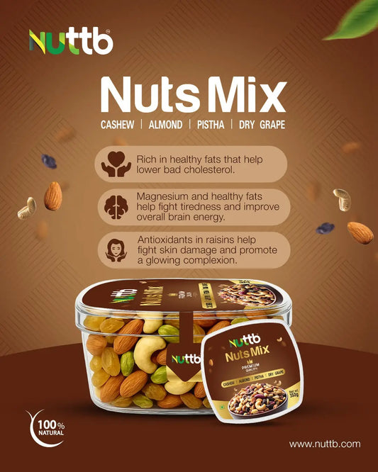 NuttB Special Pack Delights Unveiled An Exploration of Premium Quality Cashew Almond Pistha from Nuttb Nuts
