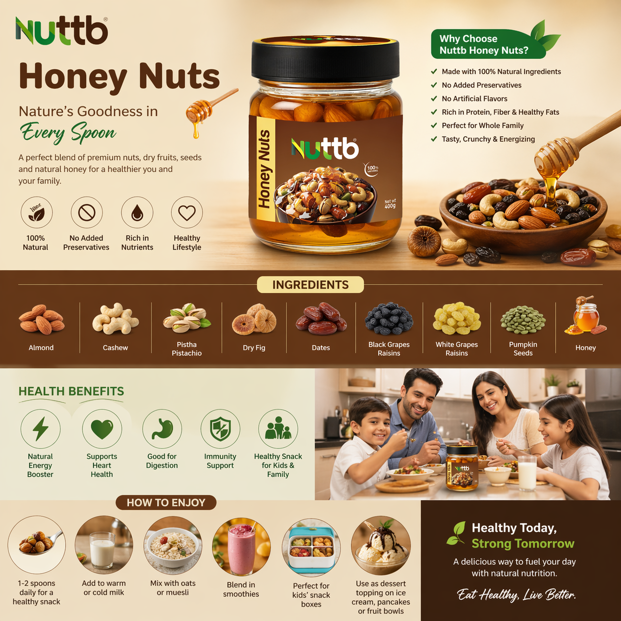 Best Honey Nuts in India: Why Nuttb Honey Nuts Is a Healthy Choice