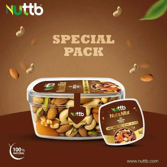 Unlock the Gourmet Experience with Nuttb Almond 350 g and Nuttb Golden Pack Featuring Premium Quality Nuts