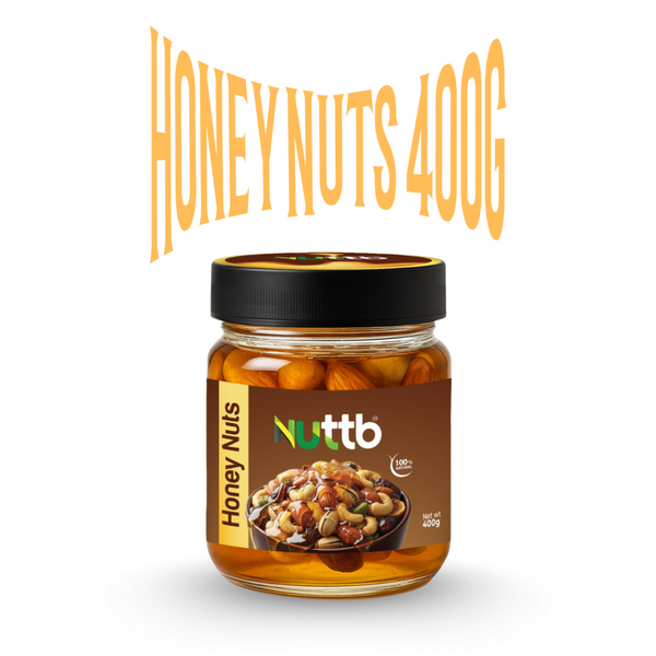 Nuttb Combo Pack – Premium Honey Nuts (400 g) & Golden Dry Nuts Mix (350 g) | Healthy Snack | Natural Protein & Energy Boost
