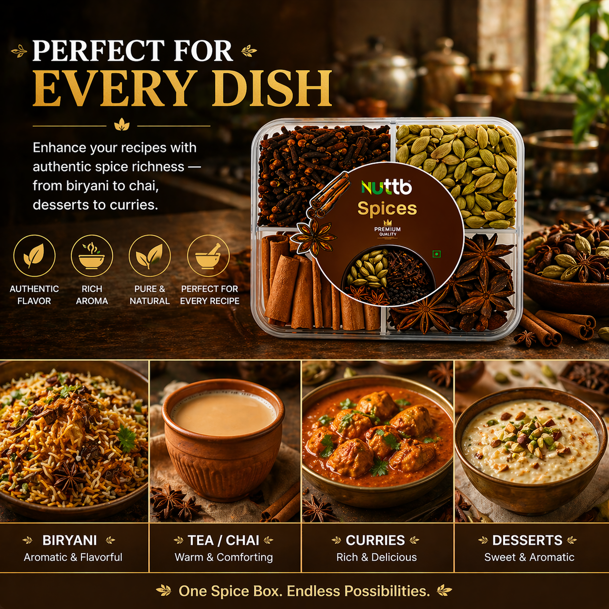 Nuttb Kerala Special Spices 200g | Authentic Taste of Kerala