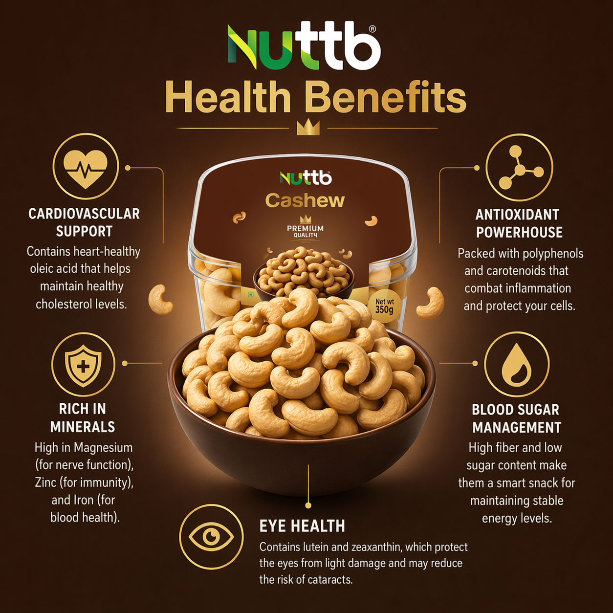 Nuttb Cashew 350 g