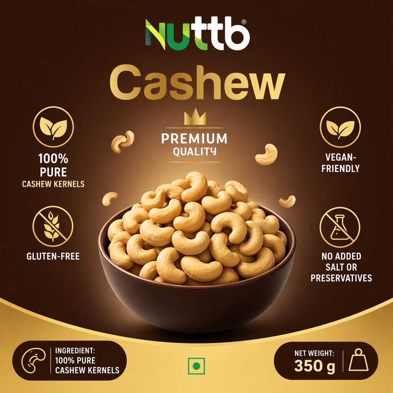 Nuttb Cashew 350 g