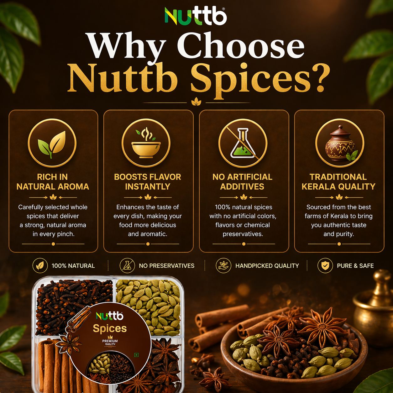 Nuttb Kerala Special Spices 200g | Authentic Taste of Kerala